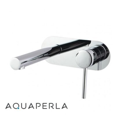 Echo Round Chrome Bathtub/Basin Wall Mixer With Spout