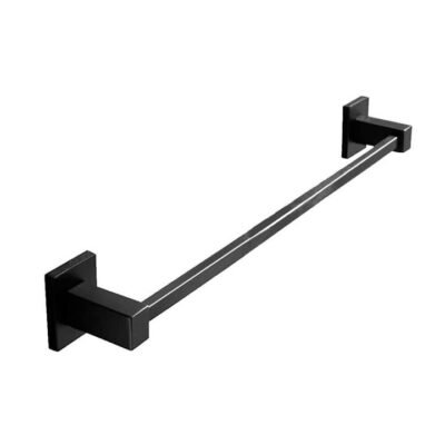 Blaze Single Towel Rail 600mm Black