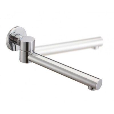 Echo Round Chrome Bathtub/Basin Swivel Wall Spout