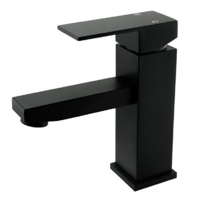 Blaze Square Matte Black Basin Mixer