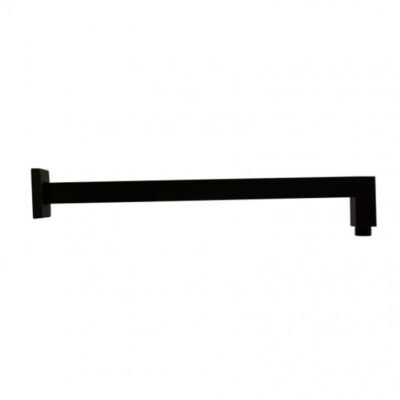 Blaze Square Black Wall Mounted Shower Arm 400mm