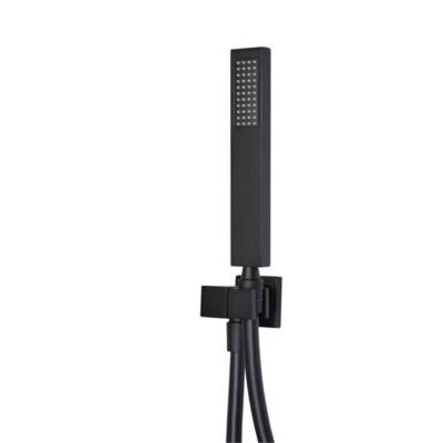 Square Brass Hand Shower Bath Set with Bracket