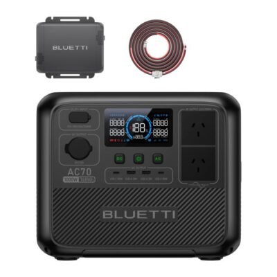 BLUETTI AC70: Unleash 1000W Power for Limitless Adventures, AC70+Charger 1 | 768Wh, 560W Charger, Full Charge in 1.8 Hours