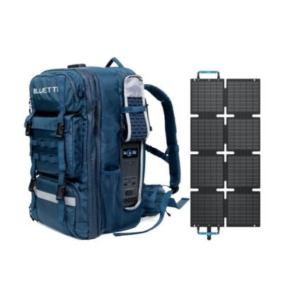 BLUETTI Handsfree 1 Backpack Power Station, Handsfree 1+PV60F | 42L Storage, 300W, 268.8Wh, 60W Solar