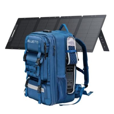 BLUETTI Handsfree 2 Backpack Power Station, Handsfree 2+PV120D | 60L Storage, 700W, 512Wh, 120W Solar