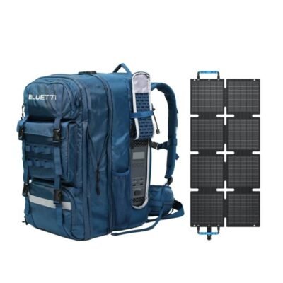 BLUETTI Handsfree 2 Backpack Power Station, Handsfree 2+PV60F | 60L Storage, 700W, 512Wh, 60W Solar