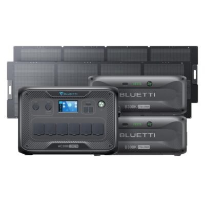 BLUETTI AC300+2*B300K+2*350W Solar | Home Battery Backup