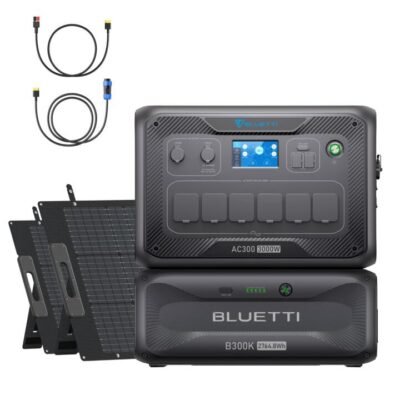 BLUETTI AC300+B300K+2*PV200D+RV Cable | Home Battery Backup