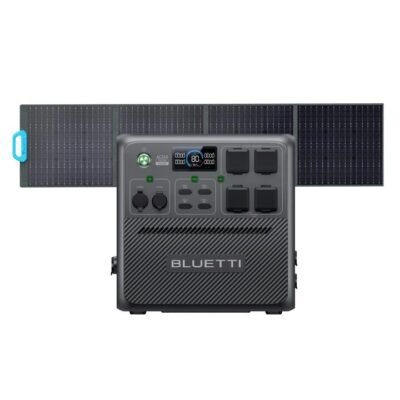 BLUETTI AC240 Portable Power Station | 2,400W 1,536Wh, AC240+PV200 | 2400W, 1536Wh, 200W Solar Kit