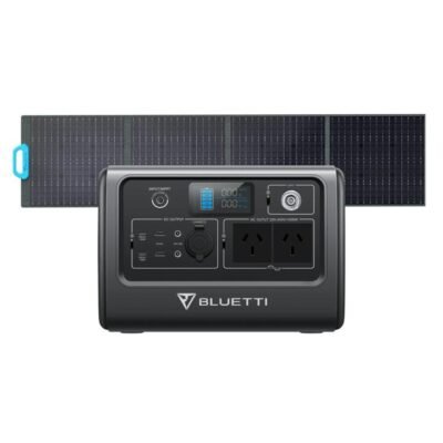 BLUETTI EB70(Grey) + Solar Panels | Solar Generator Kit, EB70+PV200 | 1000W, 716Wh, 200W Solar Kit